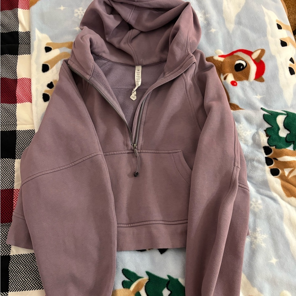 Lulu Cropped Scuba Hoodie